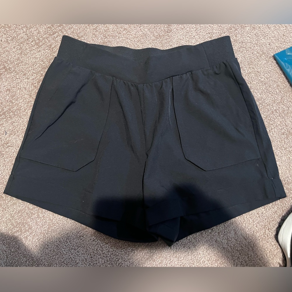 Freely Women's Black High Waist Shorts-small